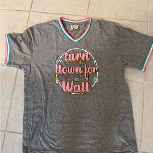 Jadelynn Brooke Disney Gray Tee with Pink and Teal Accents